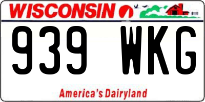 WI license plate 939WKG