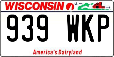 WI license plate 939WKP