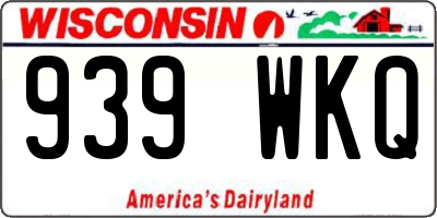 WI license plate 939WKQ