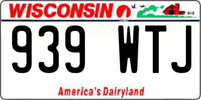 WI license plate 939WTJ