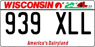 WI license plate 939XLL