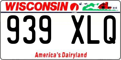 WI license plate 939XLQ