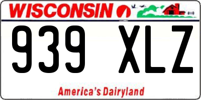 WI license plate 939XLZ