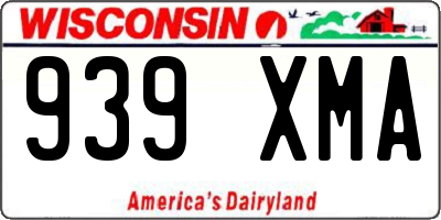 WI license plate 939XMA