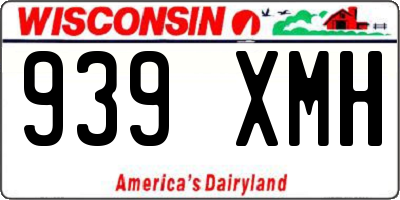 WI license plate 939XMH