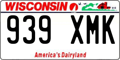 WI license plate 939XMK