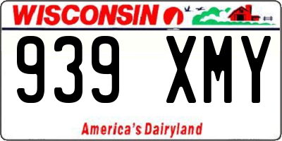 WI license plate 939XMY