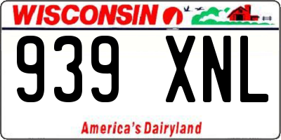 WI license plate 939XNL