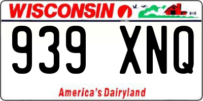 WI license plate 939XNQ