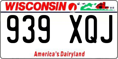 WI license plate 939XQJ
