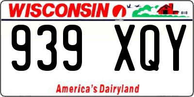 WI license plate 939XQY