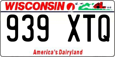WI license plate 939XTQ