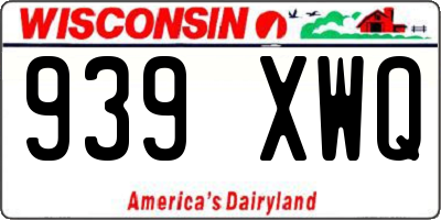 WI license plate 939XWQ