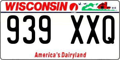 WI license plate 939XXQ