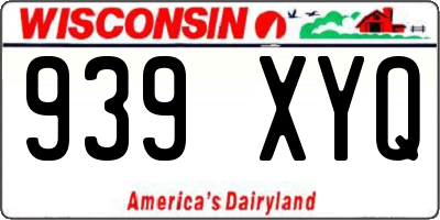 WI license plate 939XYQ
