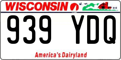 WI license plate 939YDQ