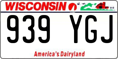 WI license plate 939YGJ