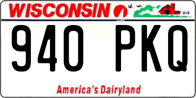 WI license plate 940PKQ