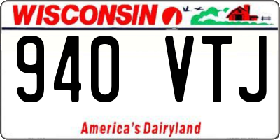 WI license plate 940VTJ
