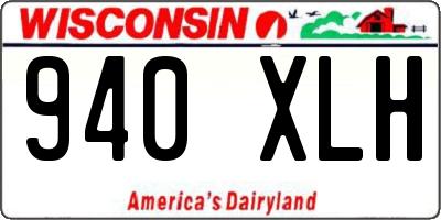 WI license plate 940XLH
