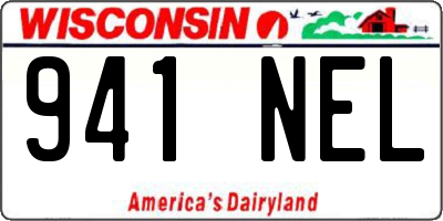 WI license plate 941NEL