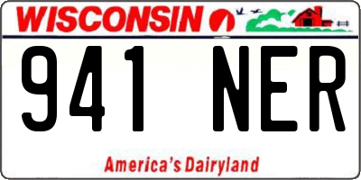WI license plate 941NER