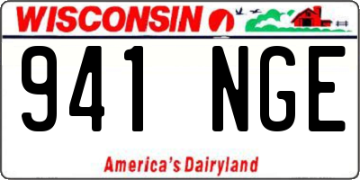 WI license plate 941NGE