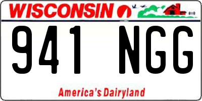 WI license plate 941NGG