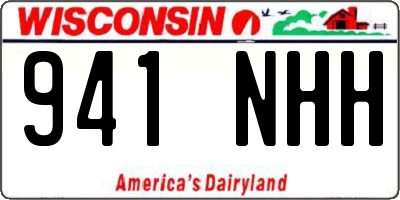 WI license plate 941NHH