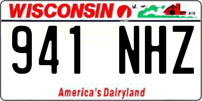 WI license plate 941NHZ