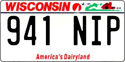 WI license plate 941NIP