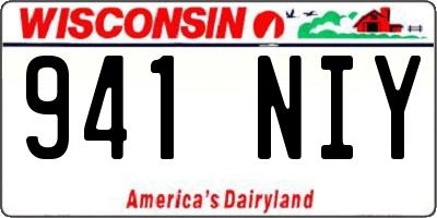 WI license plate 941NIY