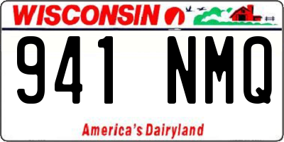 WI license plate 941NMQ