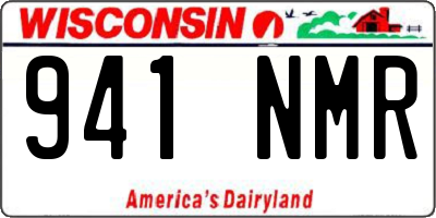 WI license plate 941NMR