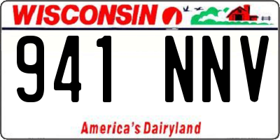 WI license plate 941NNV