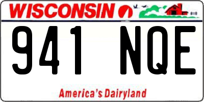 WI license plate 941NQE