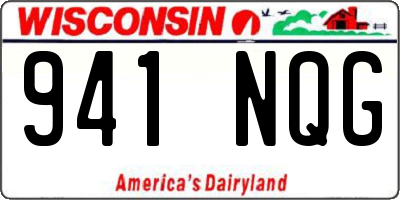 WI license plate 941NQG