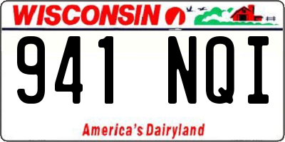 WI license plate 941NQI