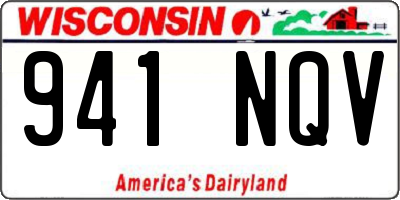 WI license plate 941NQV