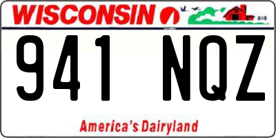 WI license plate 941NQZ