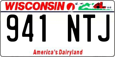 WI license plate 941NTJ