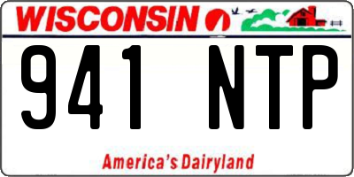 WI license plate 941NTP