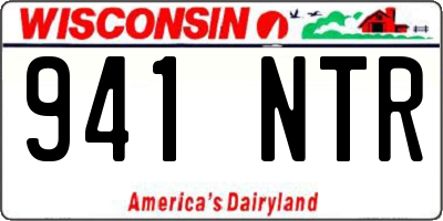 WI license plate 941NTR