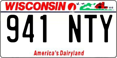 WI license plate 941NTY