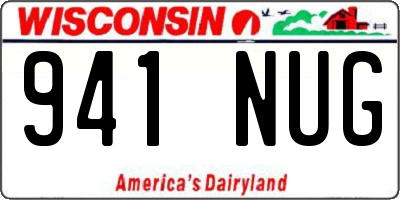 WI license plate 941NUG