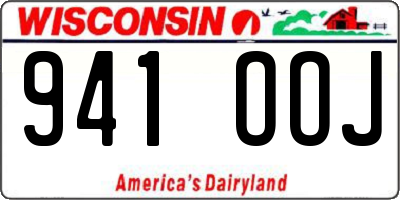 WI license plate 941OOJ