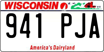 WI license plate 941PJA