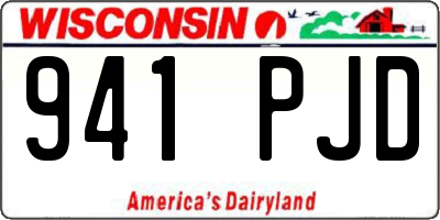WI license plate 941PJD