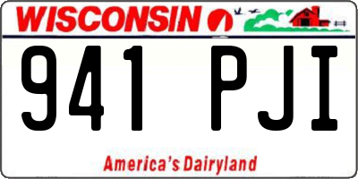 WI license plate 941PJI