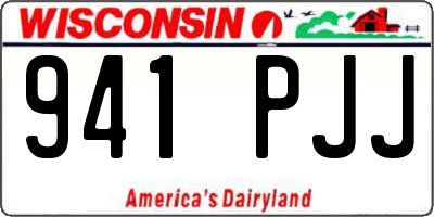 WI license plate 941PJJ